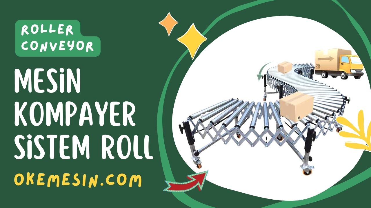 Mesin Roller Conveyor Sistem Roll Untuk Industri Food and Beverages Chemical Farmasi Packaging Cosmetics Automotive