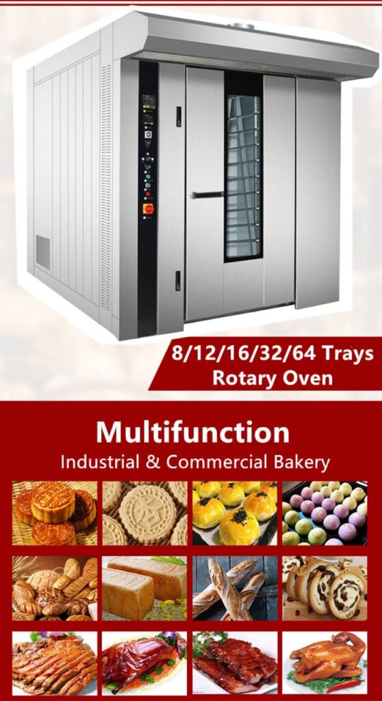 Oven Convection atau Oven Rotary Convection Mesin Oven Rotari Untuk Memproduksi Roti dan Kue Kering Dalam Skala Besar