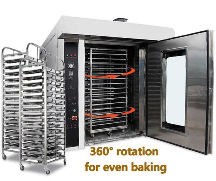 Oven Convection atau Oven Rotary Convection Mesin Oven Rotari Untuk Memproduksi Roti dan Kue Kering Dalam Skala Besar