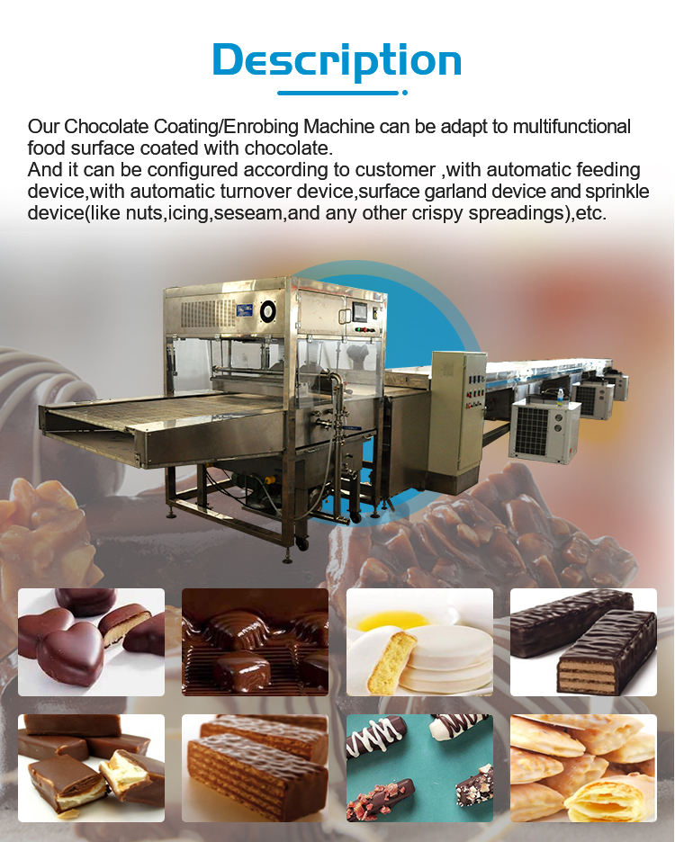 Chocolate Enrobing Line Atau Chocolate Enrobing Machine Mesin Pelapis Coklat Otomatis Skala Industri