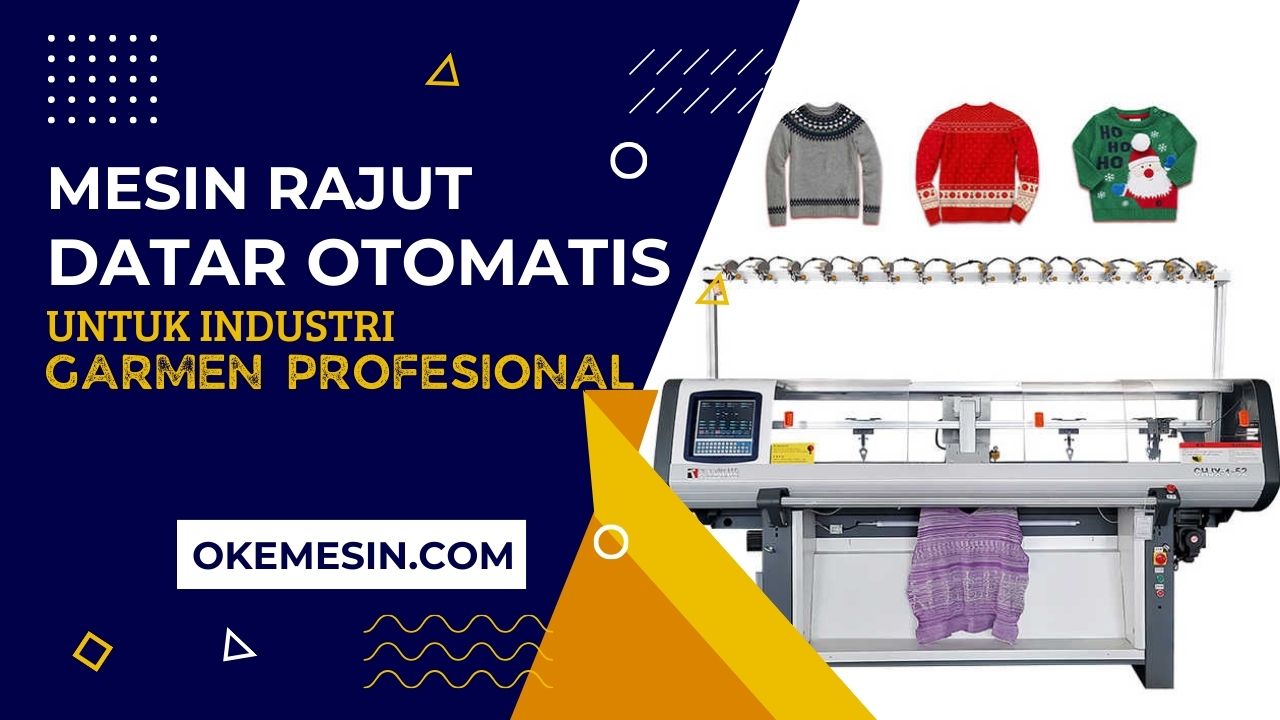 Automatic Flatbed Knitting Machine Mesin Rajut Datar Otomatis Untuk Pabrik Garmen Profesional